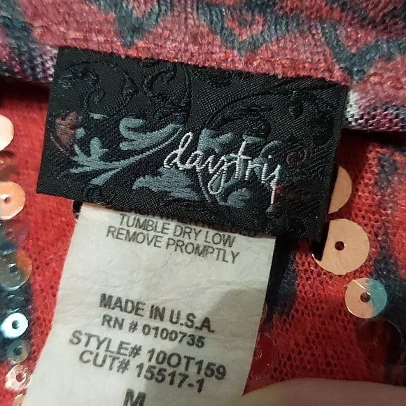 Daytrip Cold Shoulder Blouse Size M - Picture 3 of 4